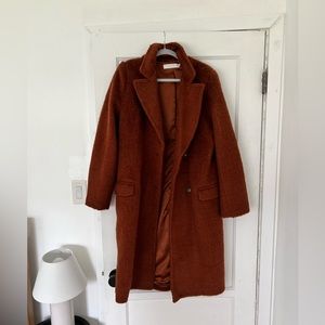 Astr The Label Rust Orange/Brown Colored Coat